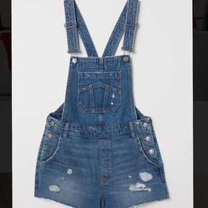 H&M Denim Overall Shorts
